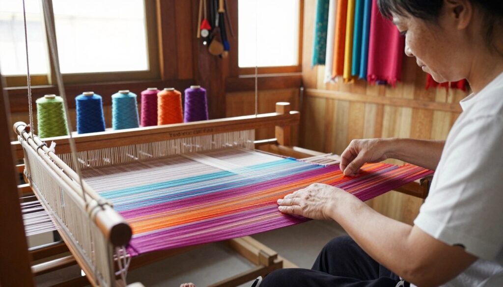 katan silk weaving process katan silk weaving process